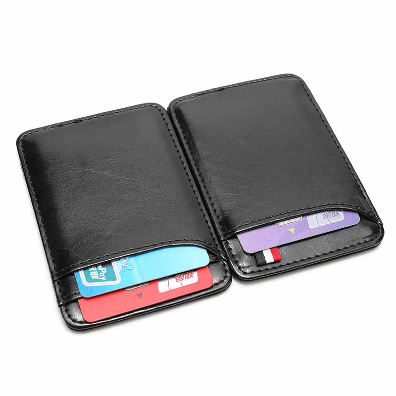 Faux Leather Ultra Slim Wallet