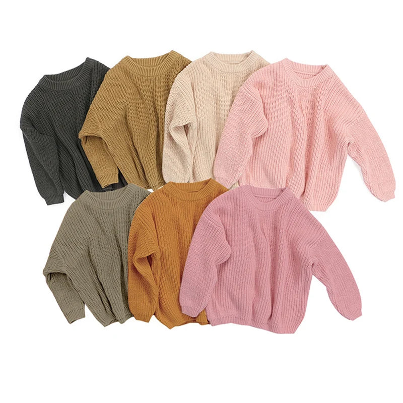 Long Sleeve O-Neck Knitted Sweater