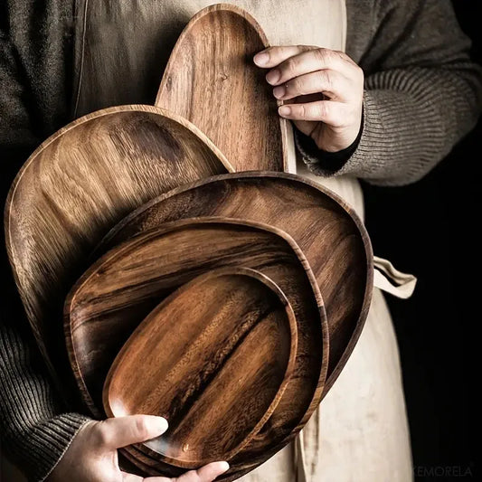Wood Dinner & Dessert Plate - Round