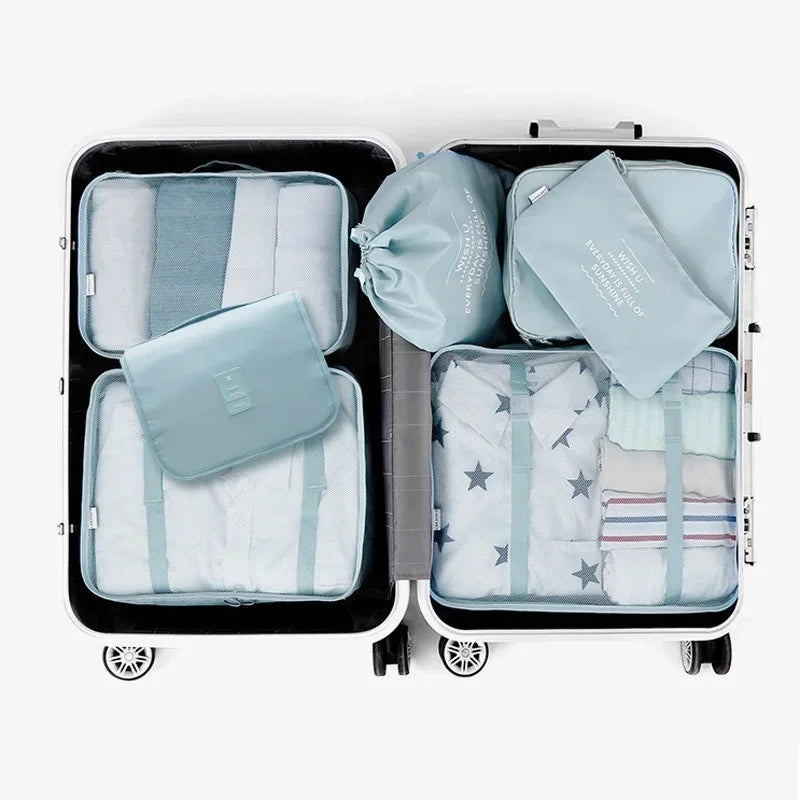 7-piece Set Travel Bag Organizer Packing Cubes