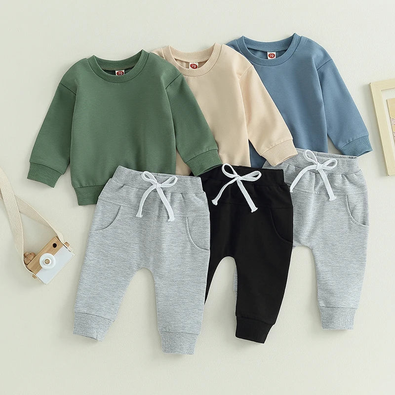 Sweatshirts + Sweatpants Pullover Tracksuit Set