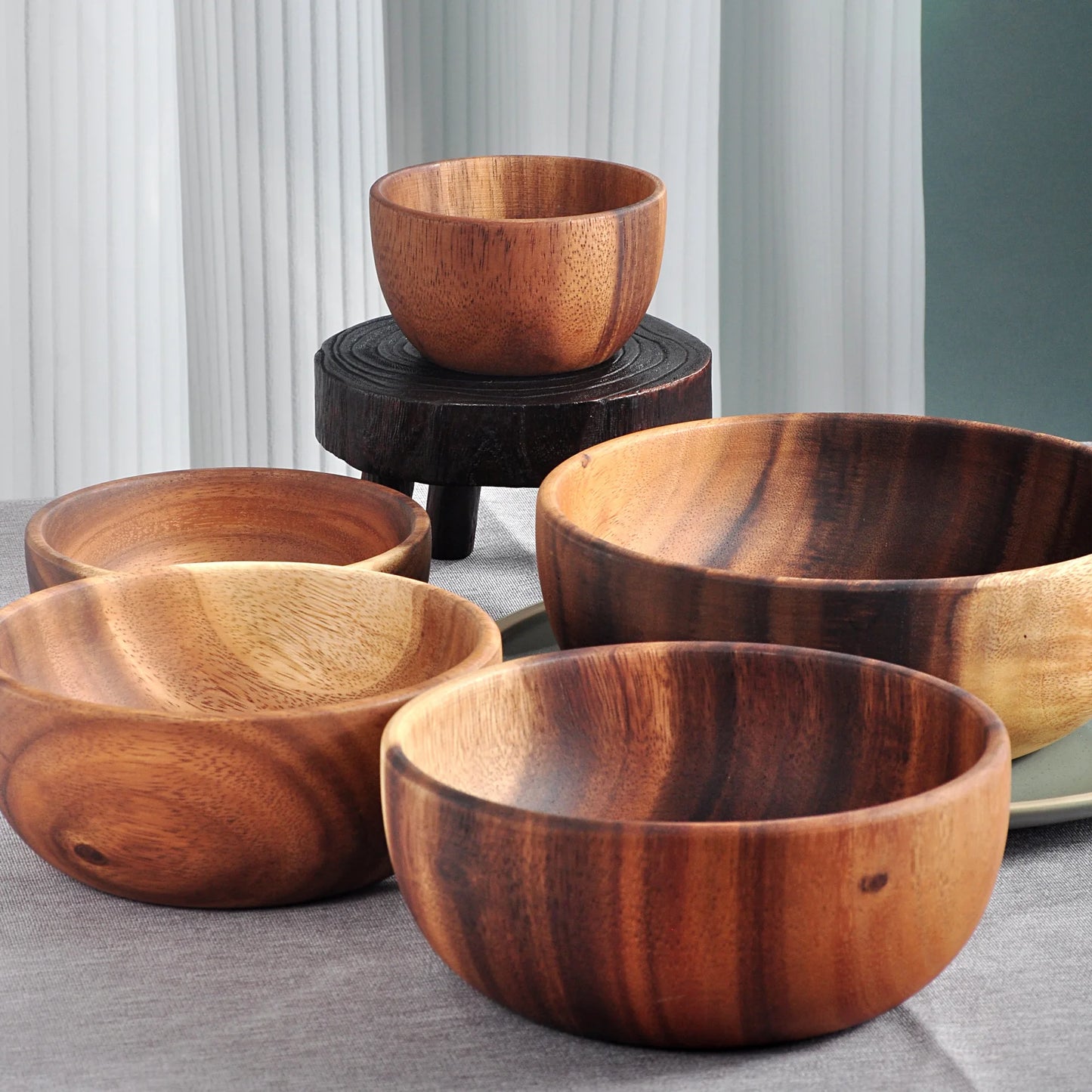 Wooden Kitchen Bowl - Round